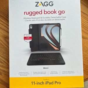Zagg Rugged Book Go 11 Inch iPad Pro Keyboard and Case